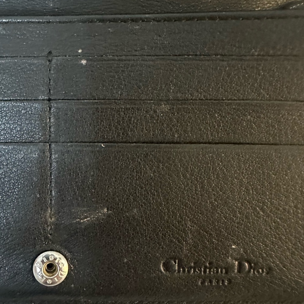Christian Dior Black Patent Leather Long Wallet w/ snap. - Picture 3 of 7